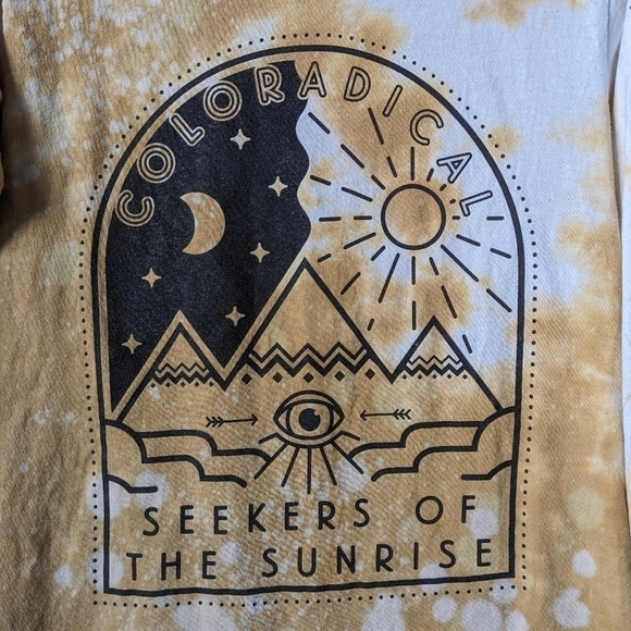 Coloradical Seekers of the Sunrise Tie-Dye Long Sleeve Tee Shirt Size Small - Picture 2 of 5